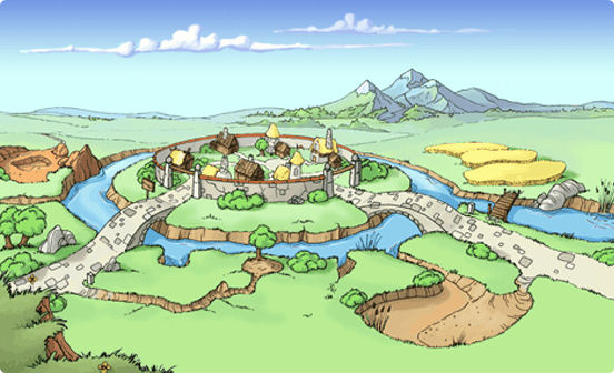 Village centre — the heart of the empire